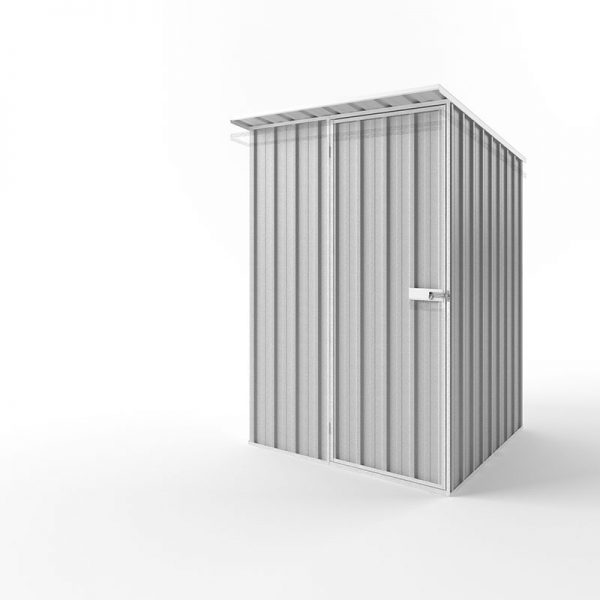 Skillion Roof 1.50m x 1.50m x 2.10m / Zinc - Garden Sheds Direct